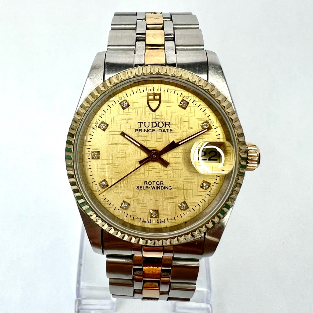 Tudor Prince Date Automatic 34mm 2 Tone Diamond Dial Watch